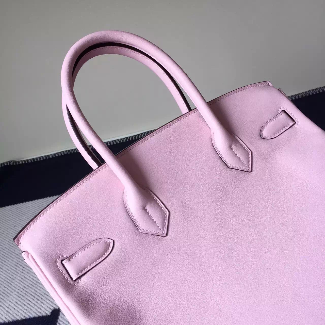 On Sale Hermes Swift Leather Birkin Bag30cm in 3Q New Rose Sakura