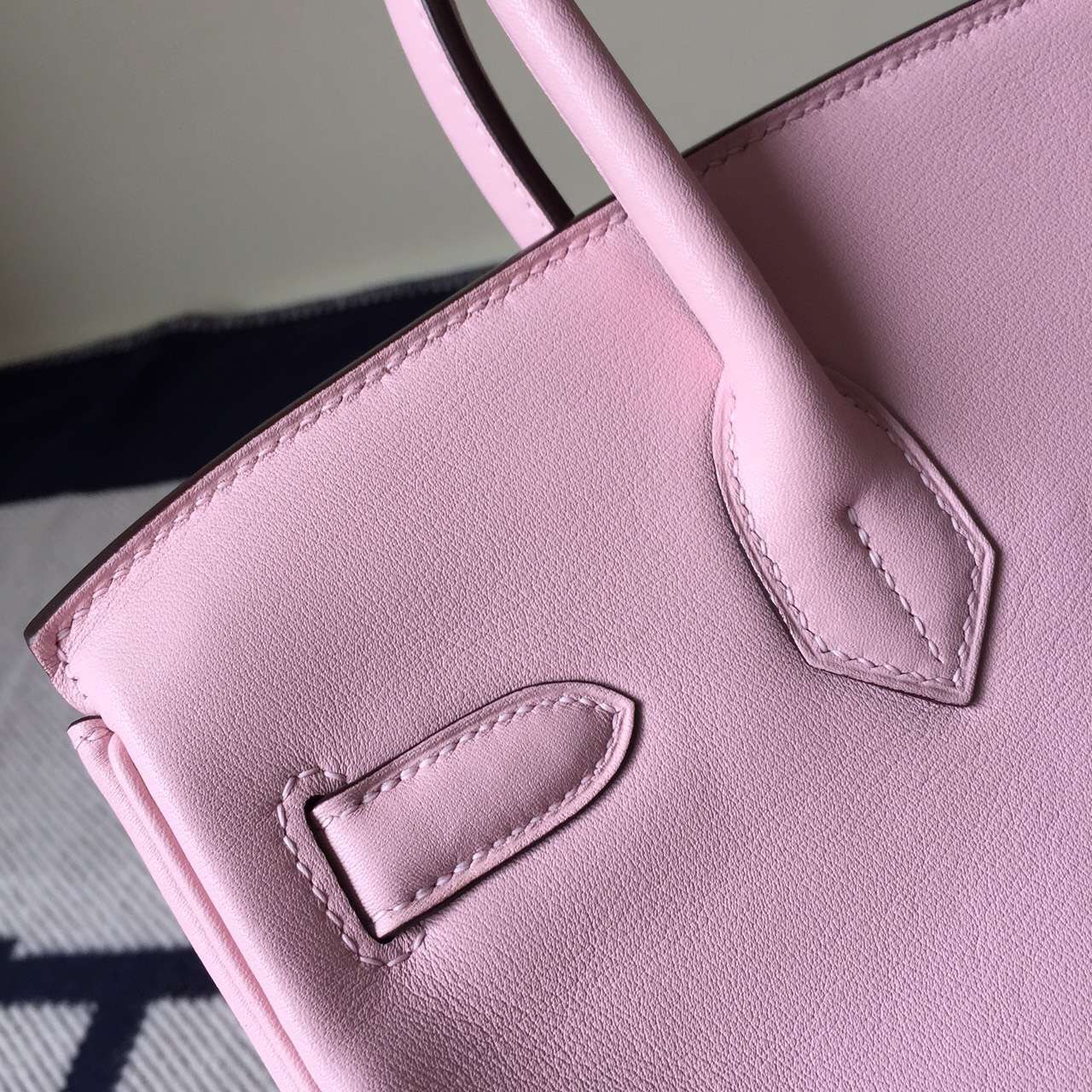 On Sale Hermes Swift Leather Birkin Bag30cm in 3Q New Rose Sakura