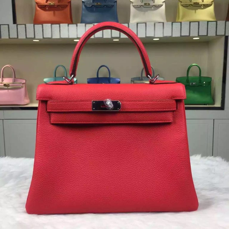 Online Shopping Hermes Cuckoo Red Togo Calfskin Leather Kelly 28