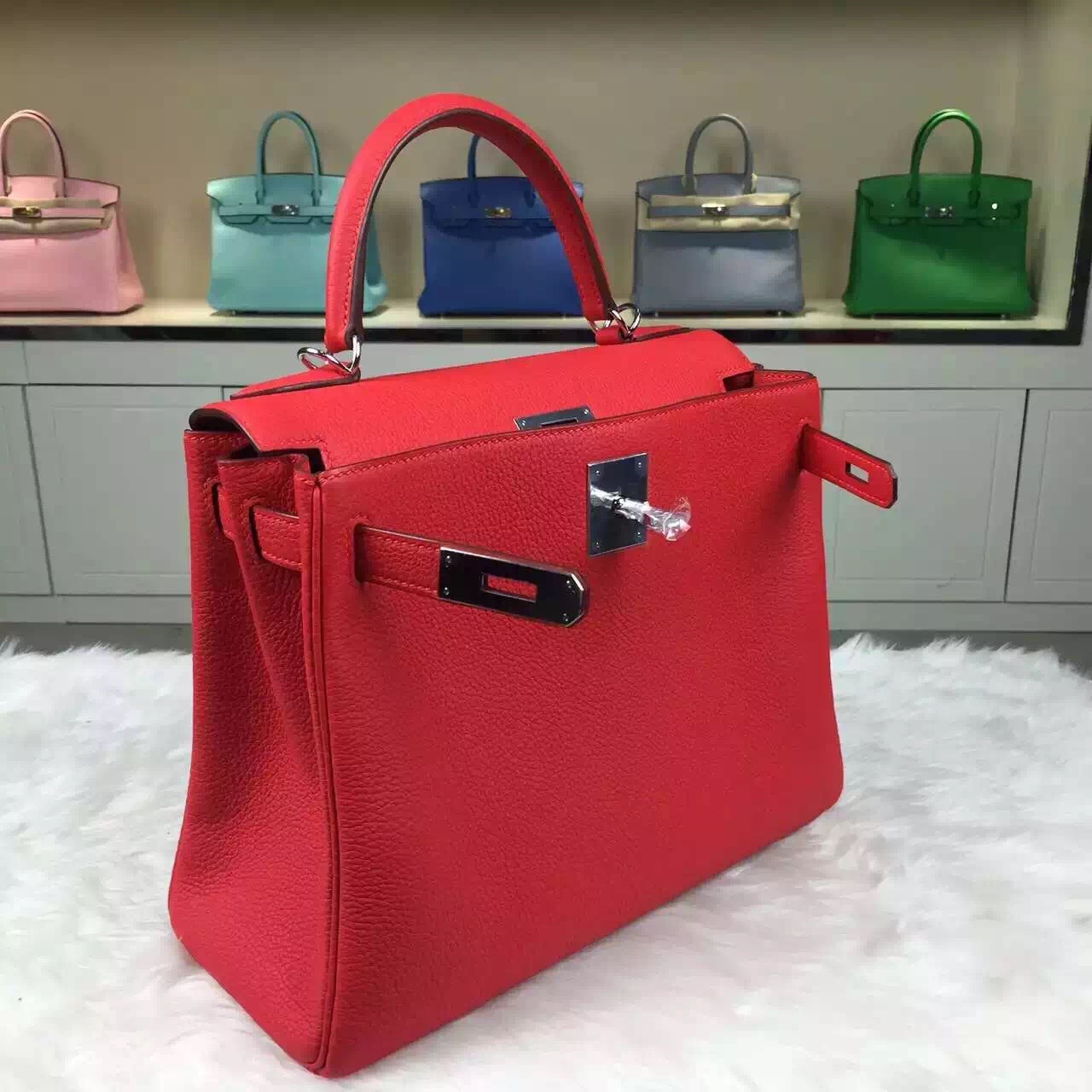 Online Shopping Hermes Cuckoo Red Togo Calfskin Leather Kelly28