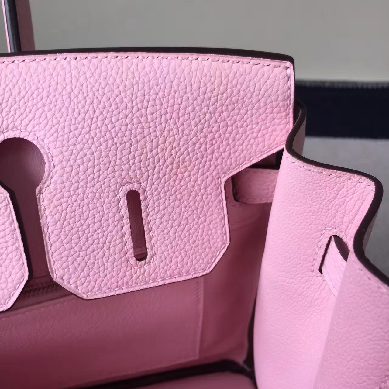 Sale Hermes 3Q Rose Sakura Togo Calfskin Leather Birkin Bag 30cm