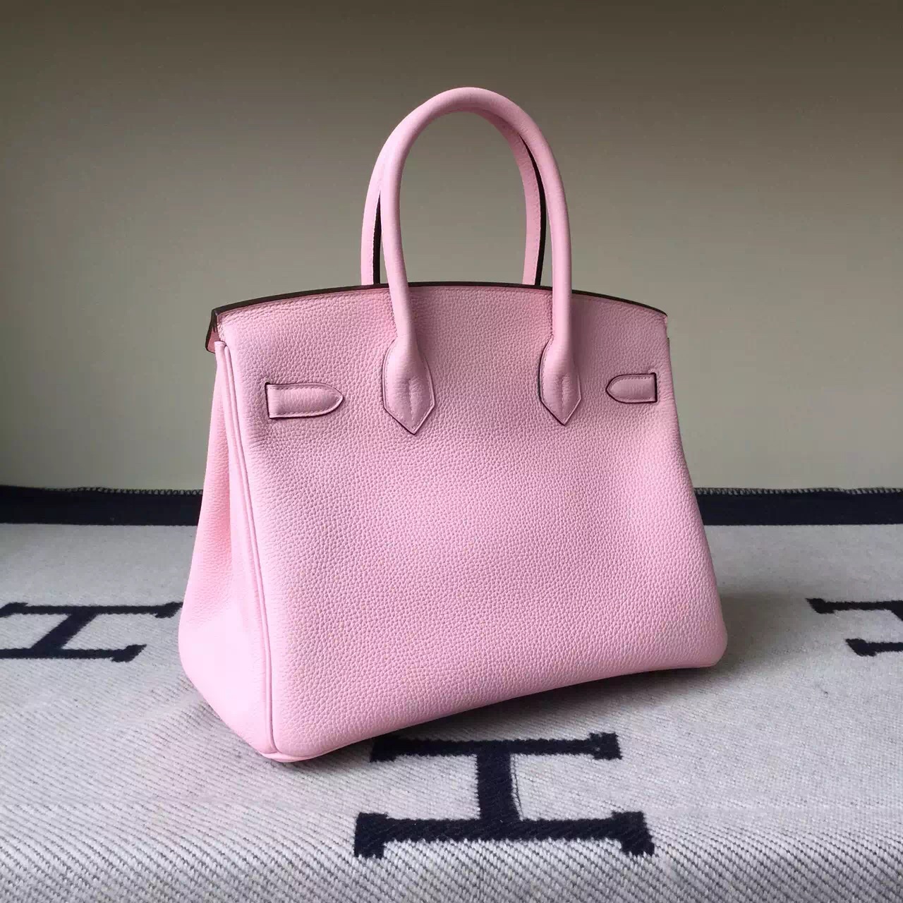 Sale Hermes 3Q Rose Sakura Togo Calfskin Leather Birkin Bag 30cm