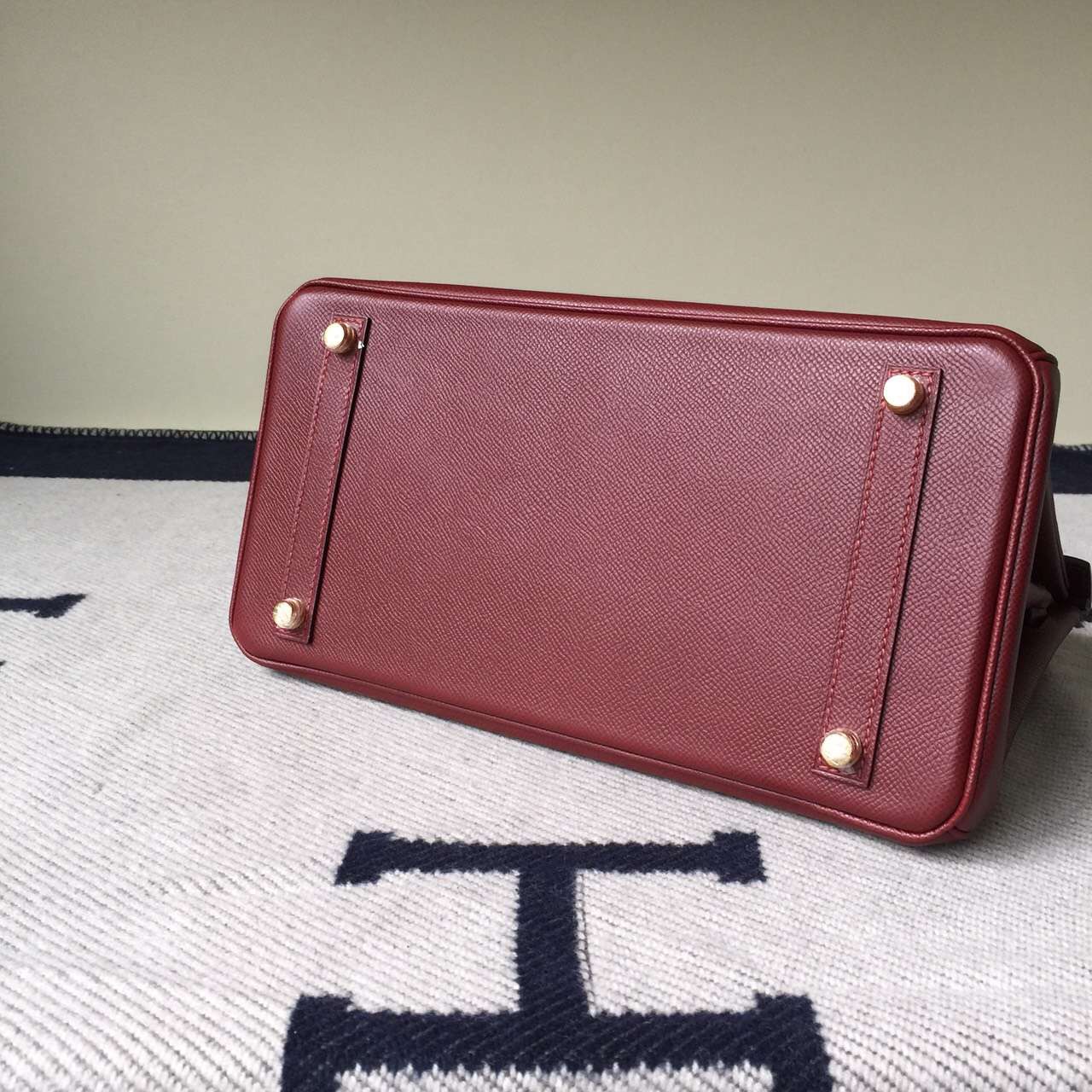 Wholesale Hermes Rouge Hermes Epsom Leather Birkin Bag 30cm