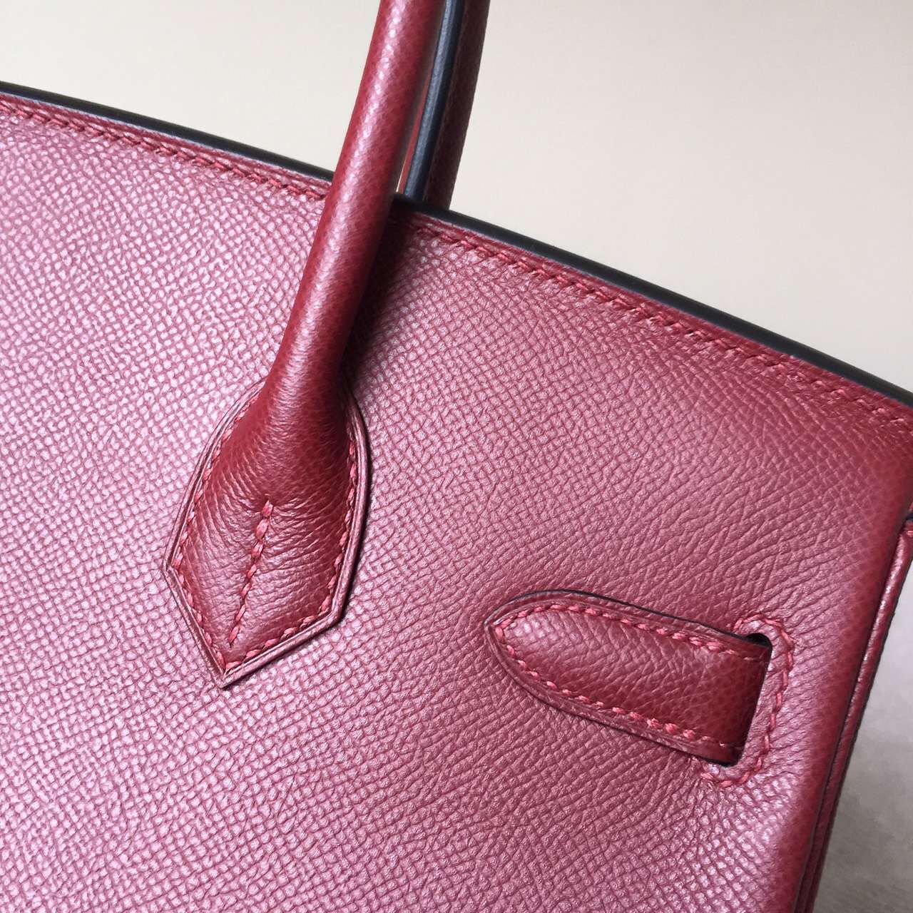 Wholesale Hermes Rouge Hermes Epsom Leather Birkin Bag 30cm