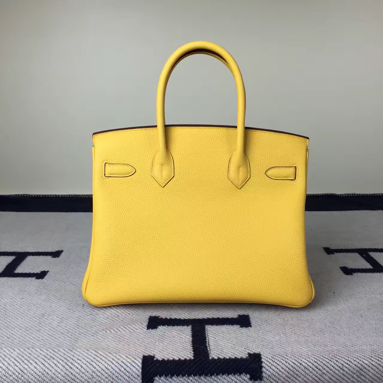 Luxury Women&#8217;s Bag Hermes 1G Mais Yellow Togo Leather Birkin Bag30cm