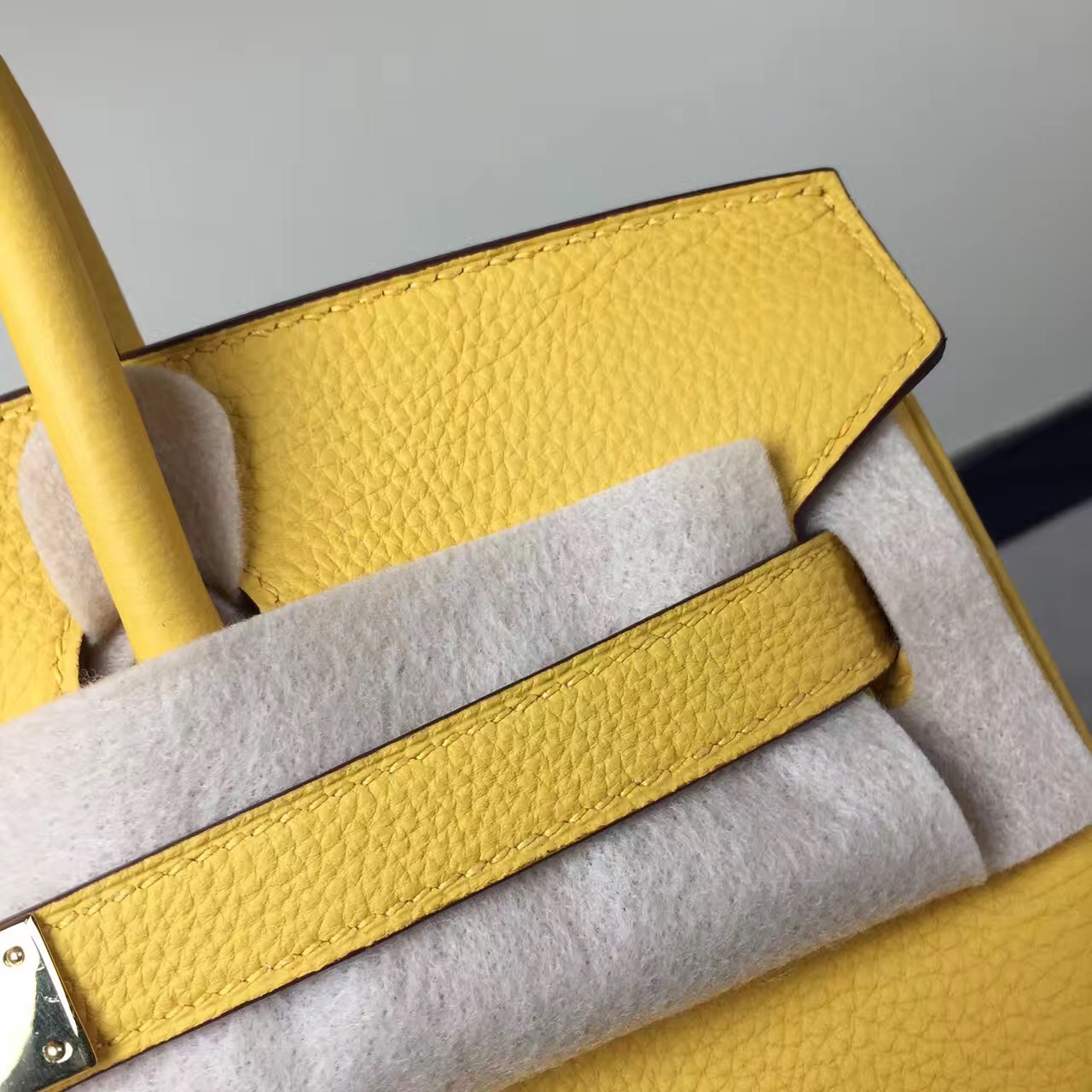Luxury Women’s Bag Hermes 1G Mais Yellow Togo Leather Birkin Bag30cm