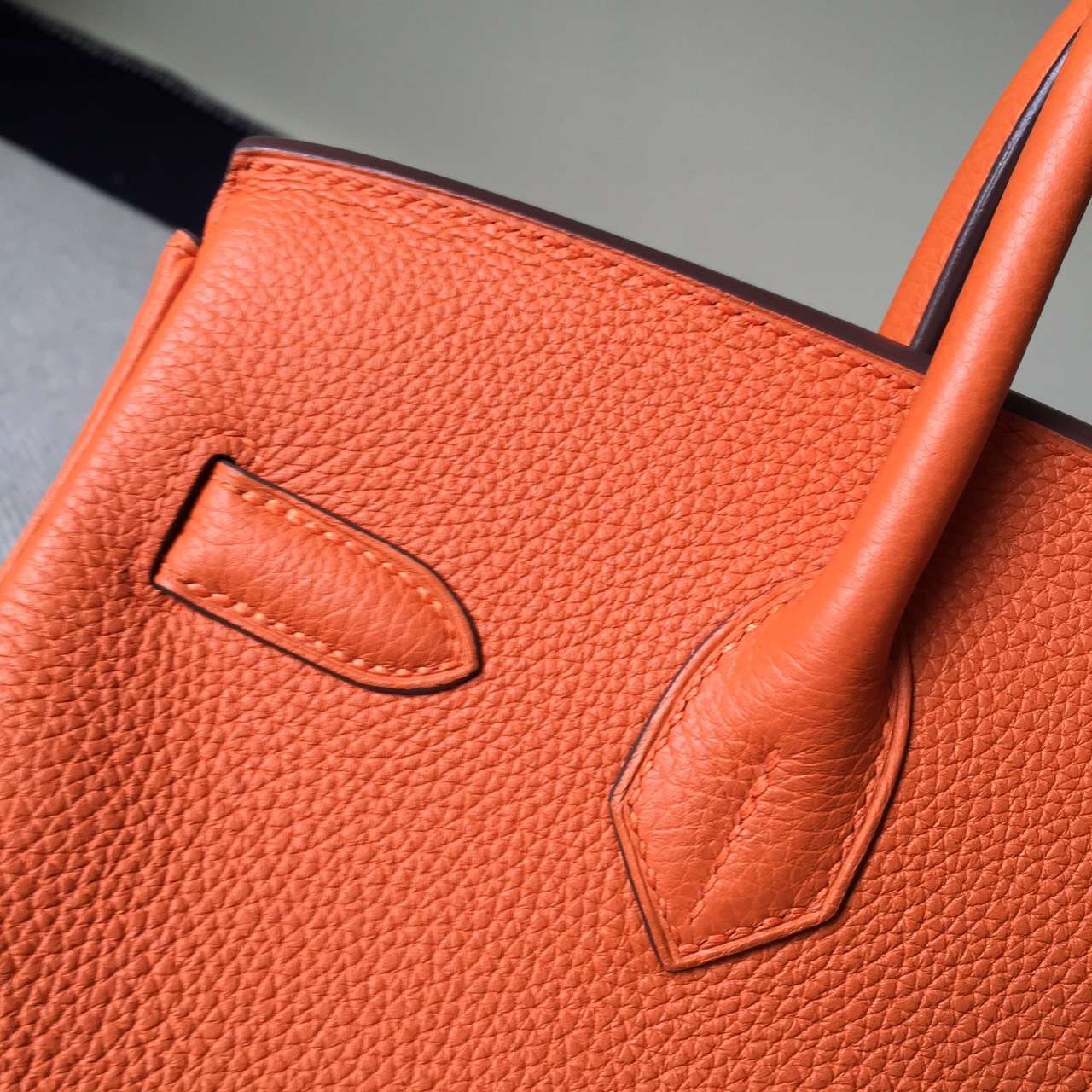 On Sale Hermes Togo Leather Birkin Bag30cm in Classic Orange
