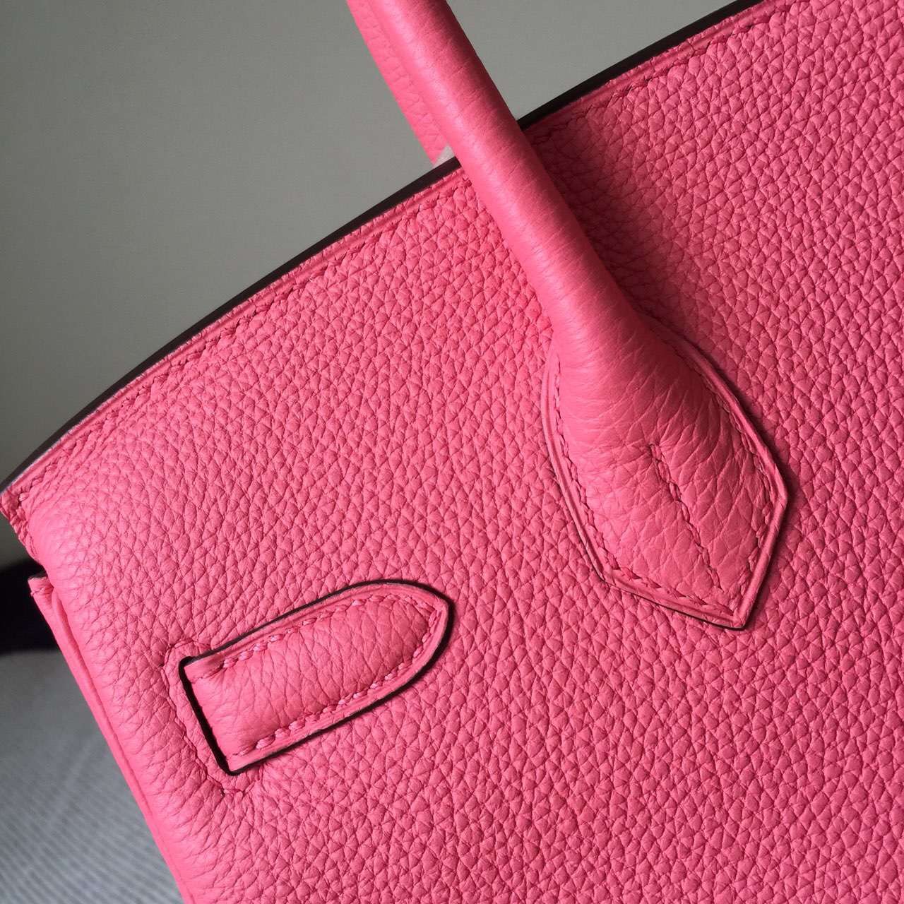 Discount Hermes U5 Rose Lipstick Togo Calfskin Leather Birkin30cm Bag