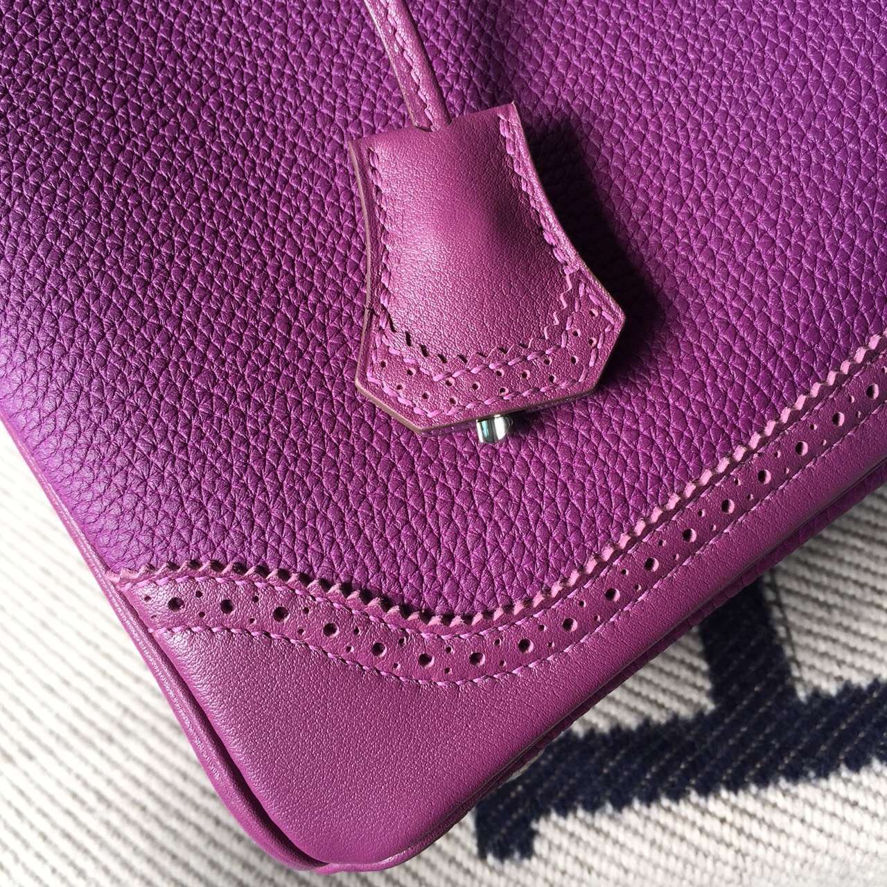 Wholesale Hermes Ghillies Birkin30cm in P9 Anemone Purple Togo Leather