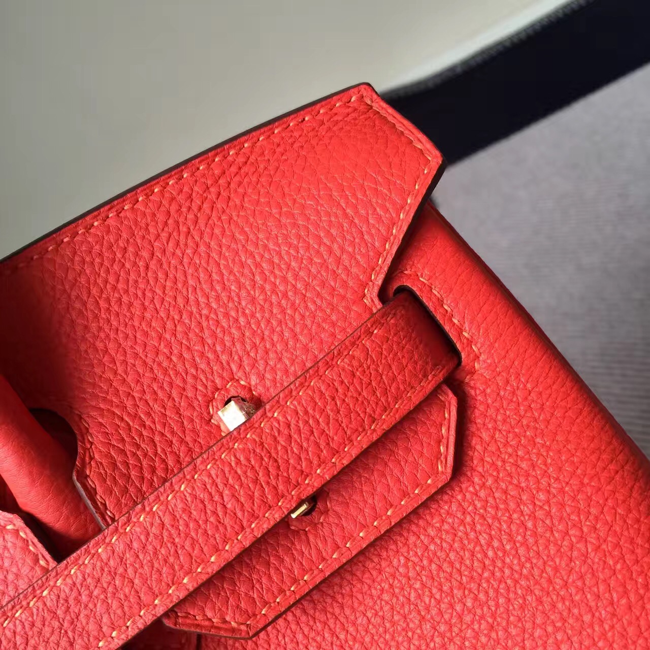 Wholesale Hermes Birkin30cm Bag in 9J Orange Togo Calfskin Leather