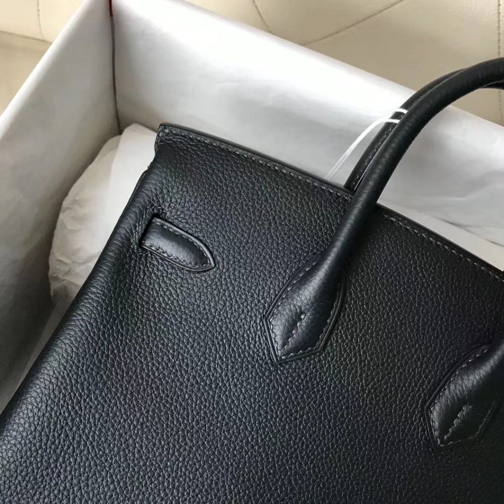 New Arrival Hermes 6O Vert Cypres Togo Leather Birkin25CM Tote Bag Gold Hardware