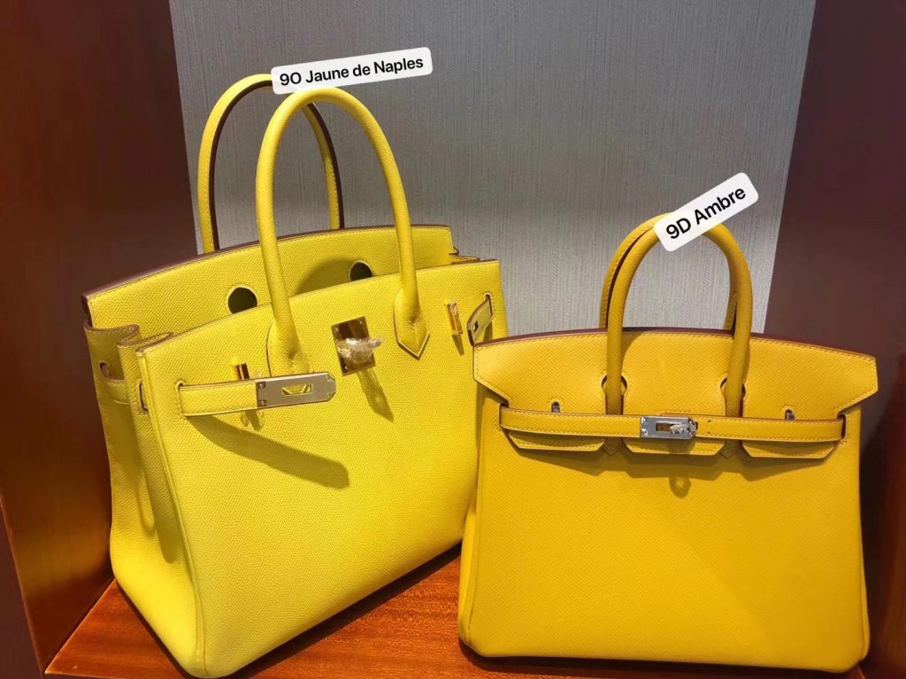 New Hermes Epsom Birkin Bag25CM 9O Jaune de Naples VS 9D Ambre