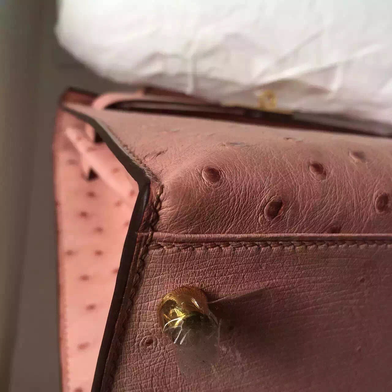 New Pretty Hermes CC94 Terre Cuite Ostrich Leather Kelly28