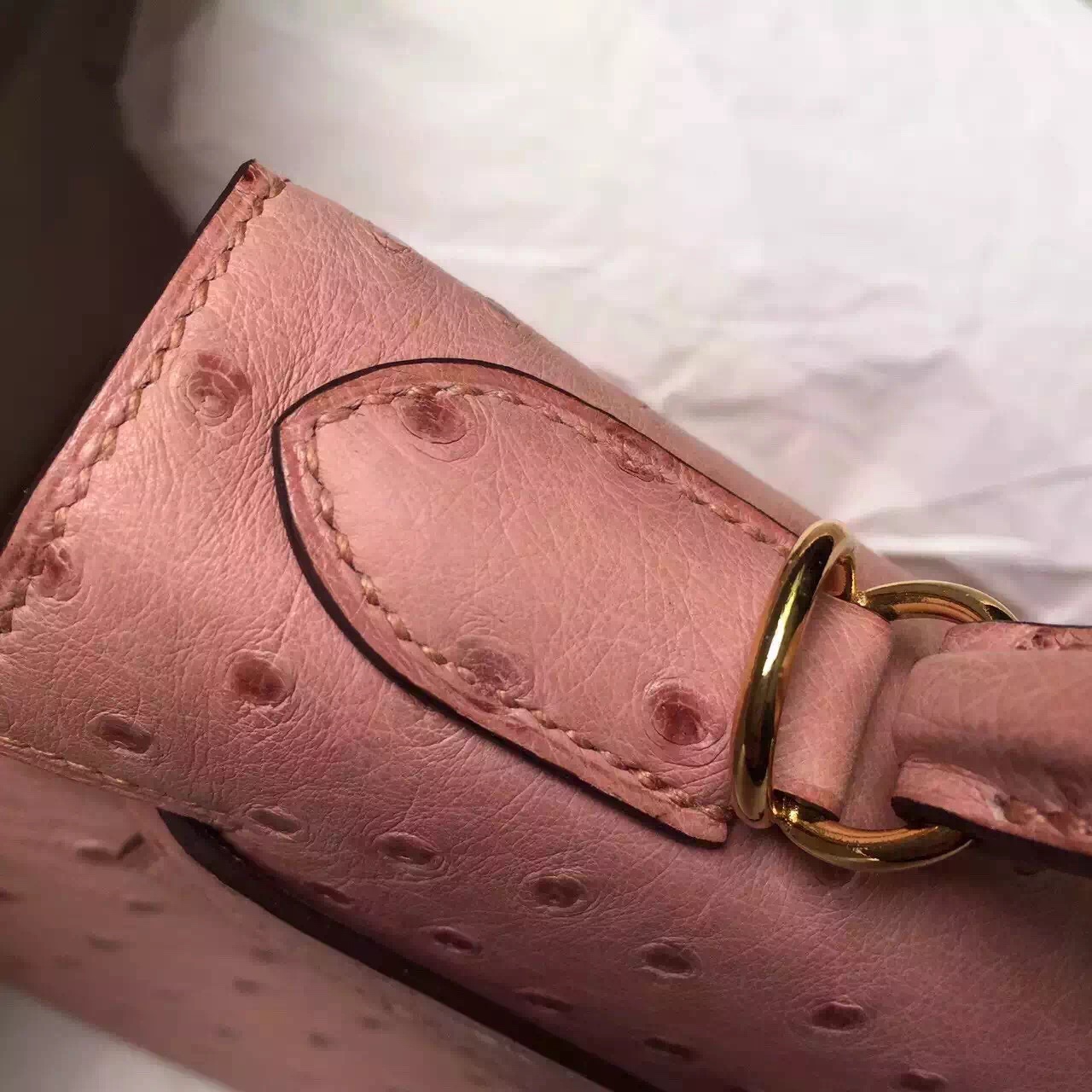 New Pretty Hermes CC94 Terre Cuite Ostrich Leather Kelly28