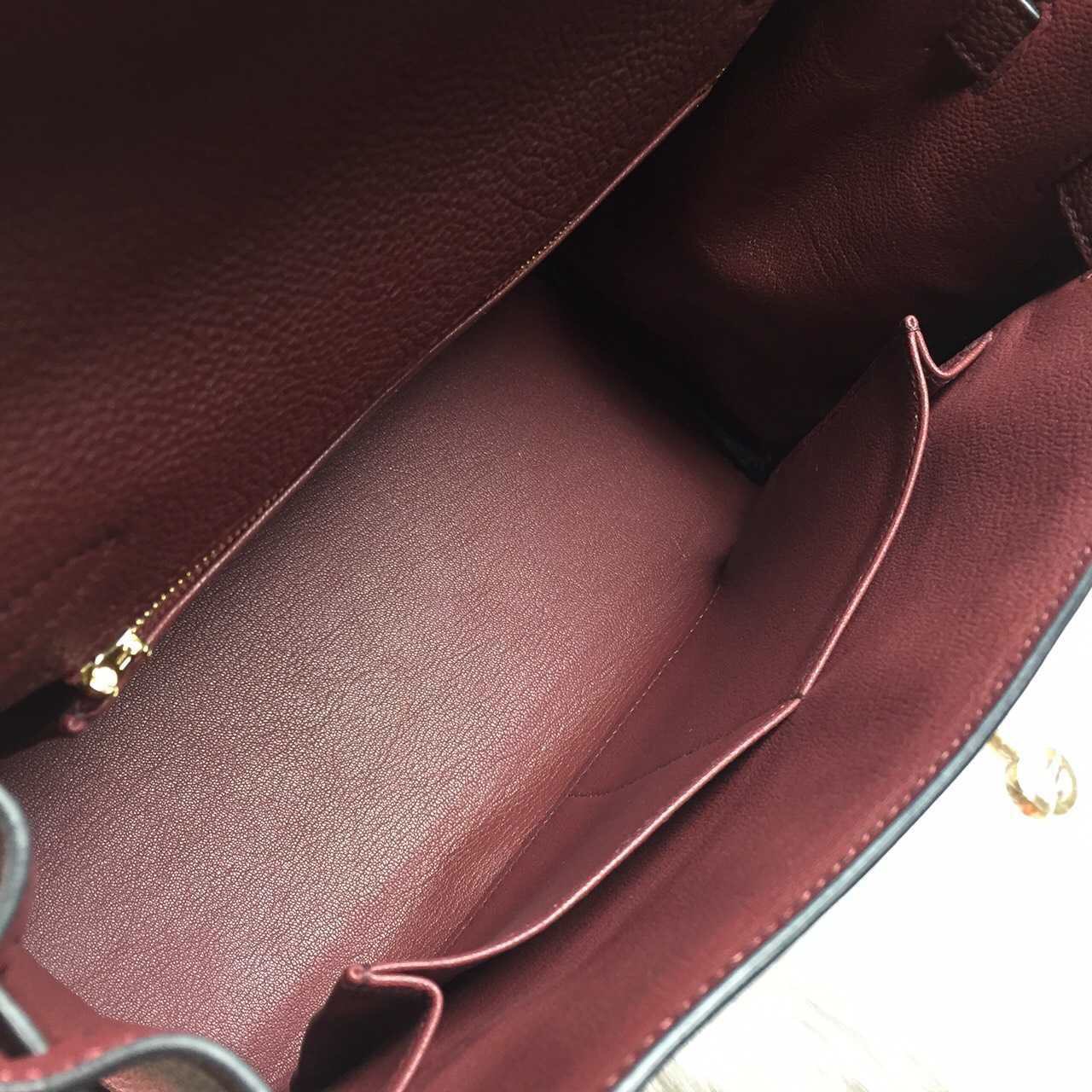 Hermes Kelly28 Retourne CK55 Hermes Red Togo Leather Gold Hardware