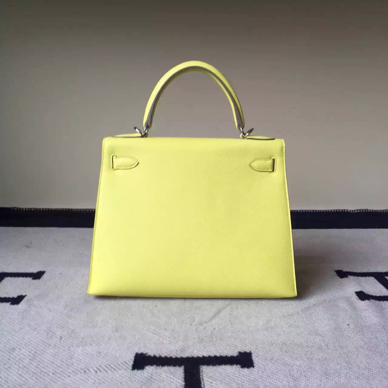 Sale Hermes Bag Epsom Leather Kelly Bag 28cm in Yellow