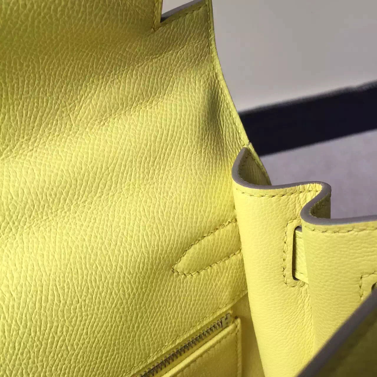 Sale Hermes Bag Epsom Leather Kelly Bag 28cm in Yellow