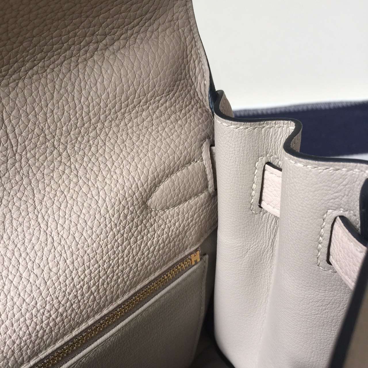 Cheap Hermes Gris Tourterelle Togo Leather Kelly Bag28cm Women&#8217;s Bag