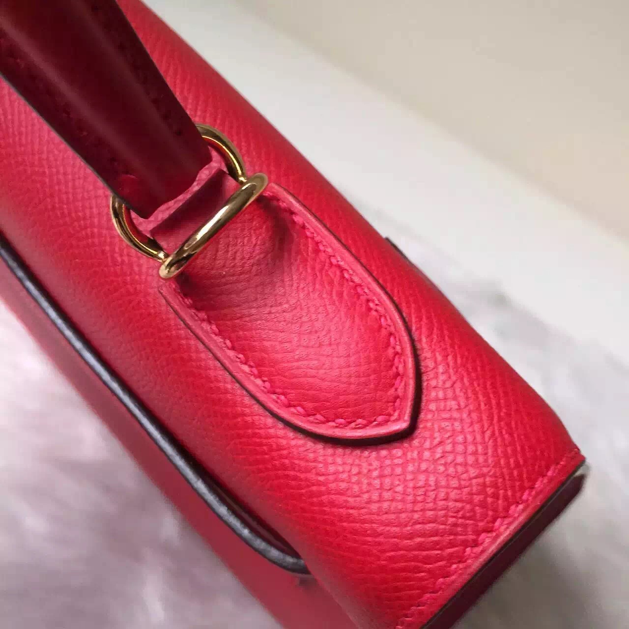 Discount Hermes Q5 Rouge Casaque Epsom Leather Sellier Kelly Bag 32cm