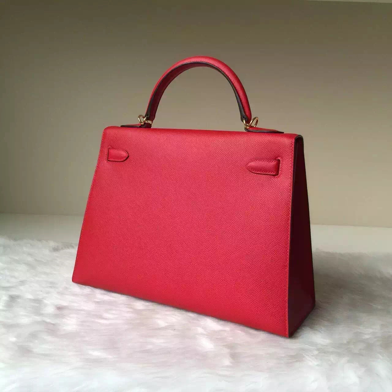 Discount Hermes Q5 Rouge Casaque Epsom Leather Sellier Kelly Bag 32cm