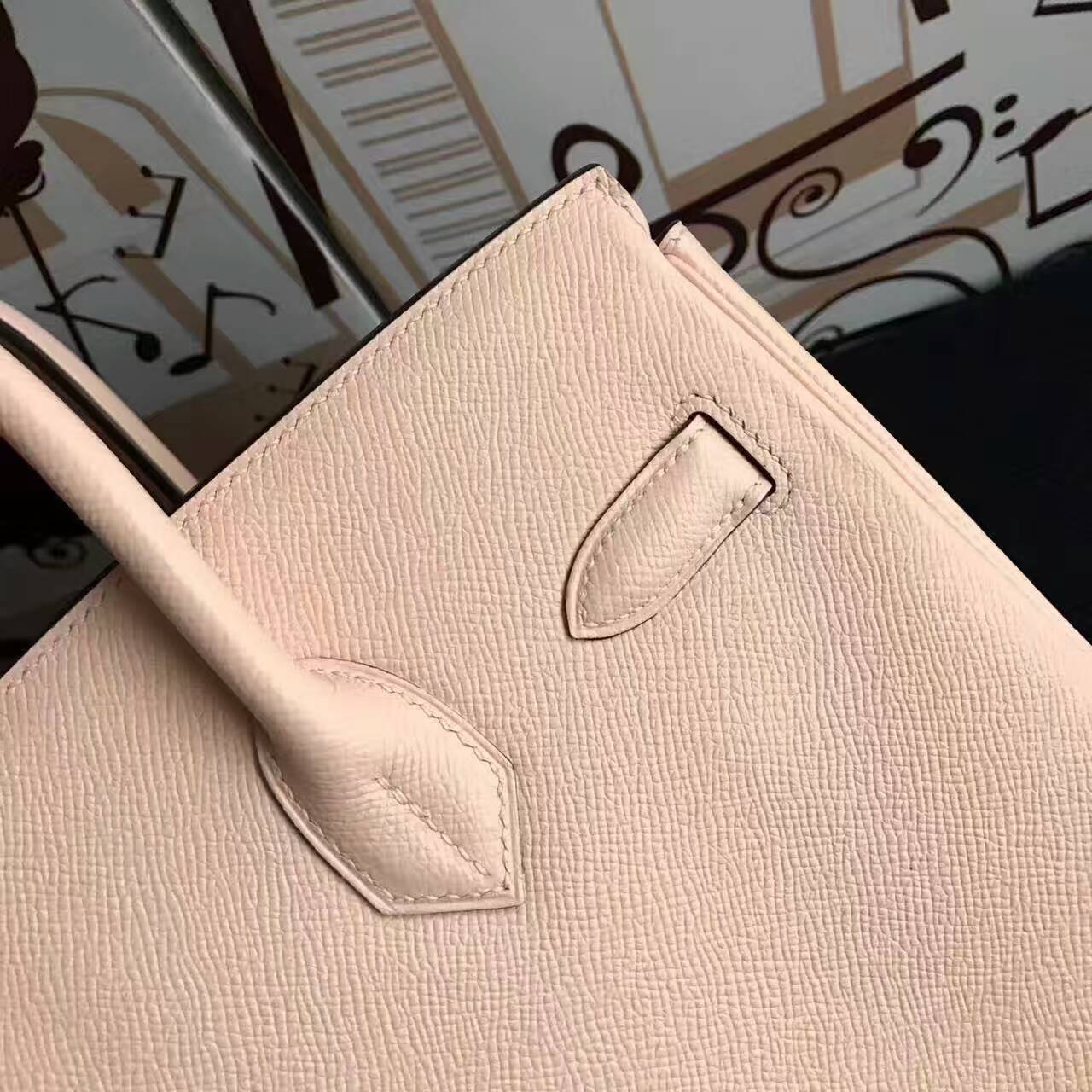 New Arrival Hermes Birkin30cm Bag in P1 Rose Elglantine Epsom Calfskin Leather