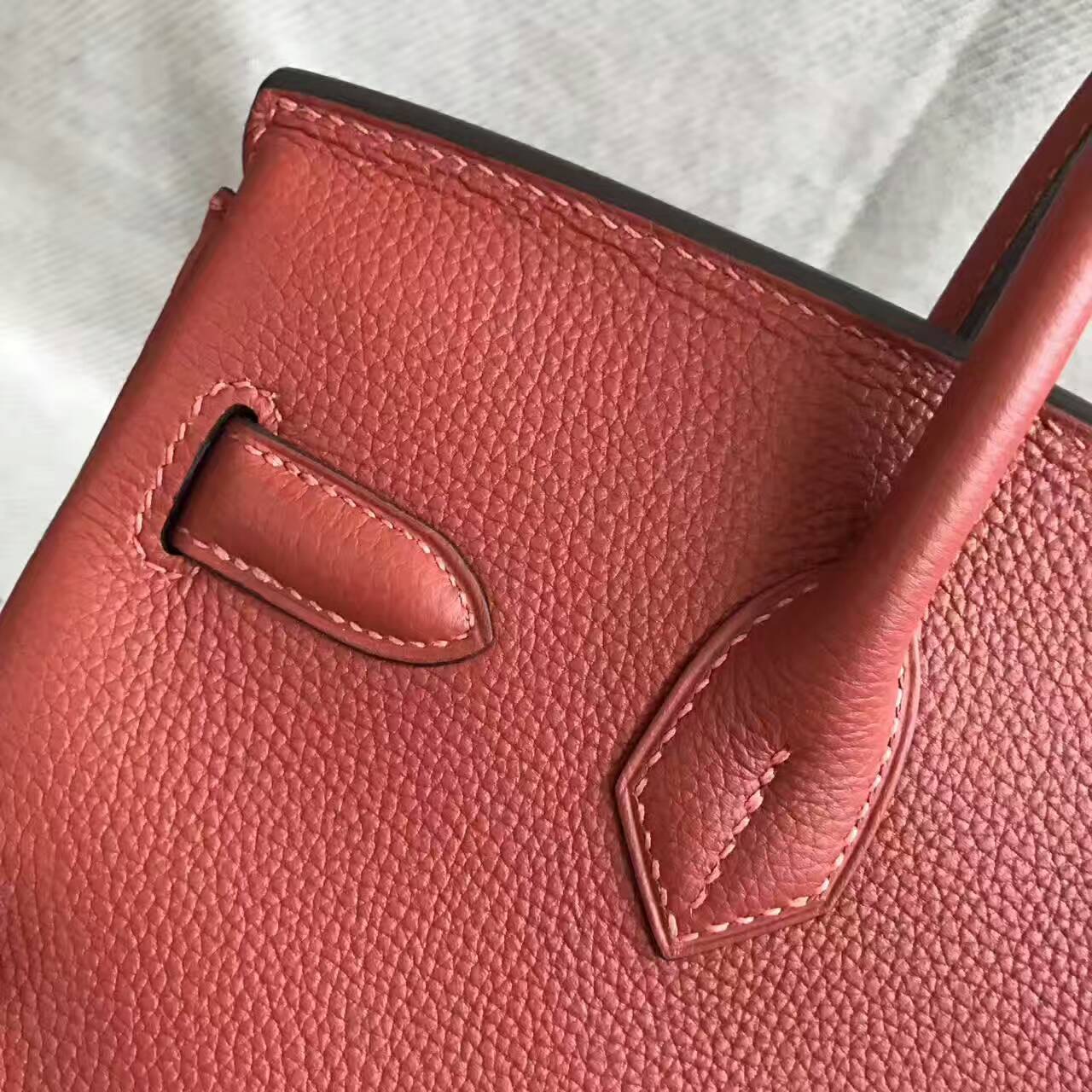 Discount Hermes 6C Cuivre Togo Calfskin Leather Birkin Bag 30cm