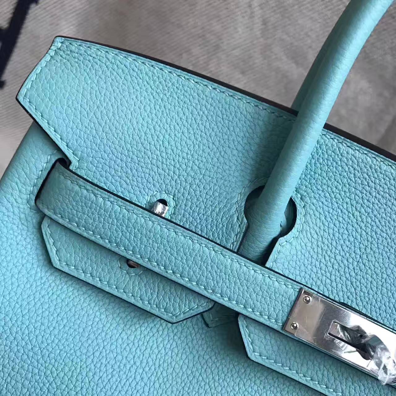 On Sale Hermes 3P Blue Attol Togo Calfskin Leather Birkin Bag 30cm