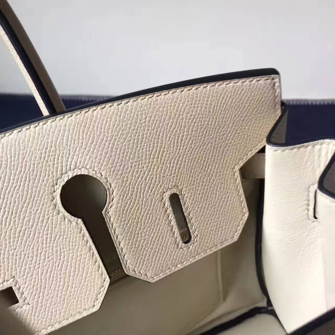 Wholesale Hermes S2 Trench Grey Epsom Leather Birkin 30cm Tote Bag