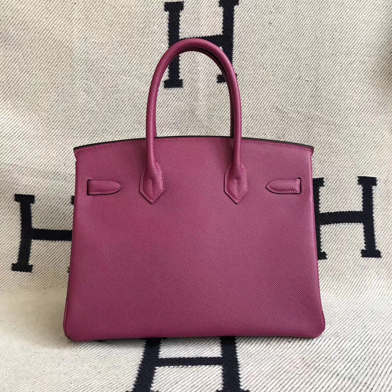 Discount Hermes I3 Fuchsia Epsom Leather Birkin Bag30cm