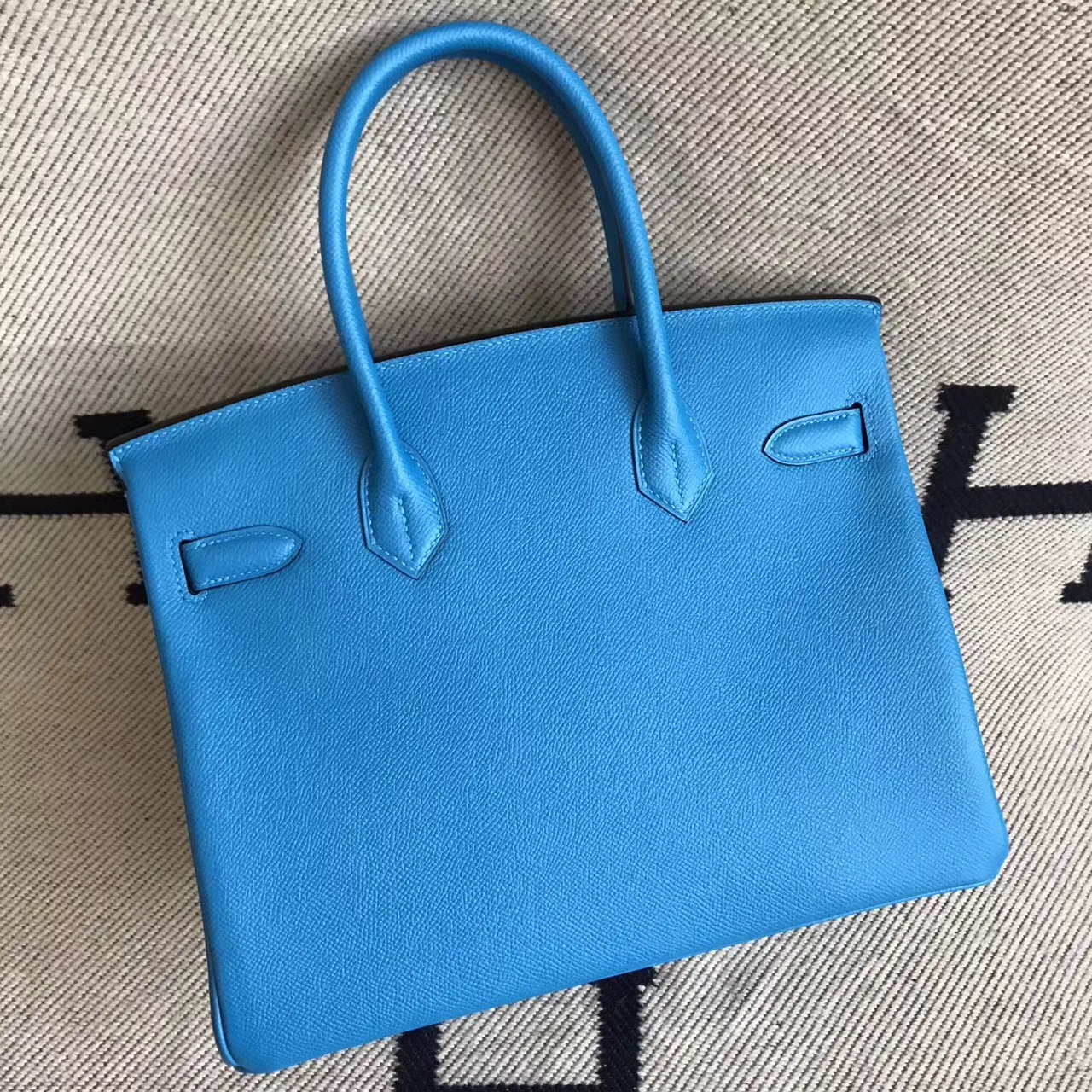New Arrival Hermes B3 Tanzania Blue Epsom Leather Birkin Bag30cm