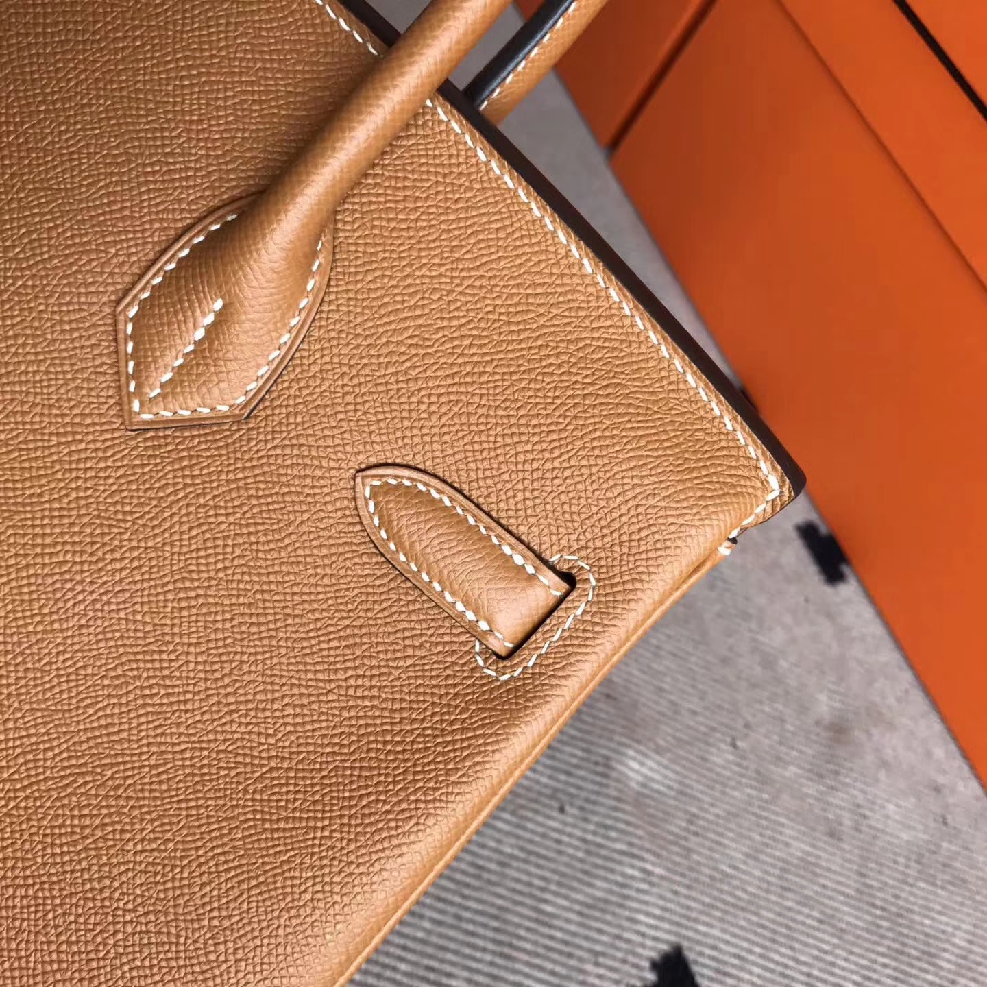 Wholesale Hermes 1H Brown Epsom Calfskin Birkin30cm Tote Bag