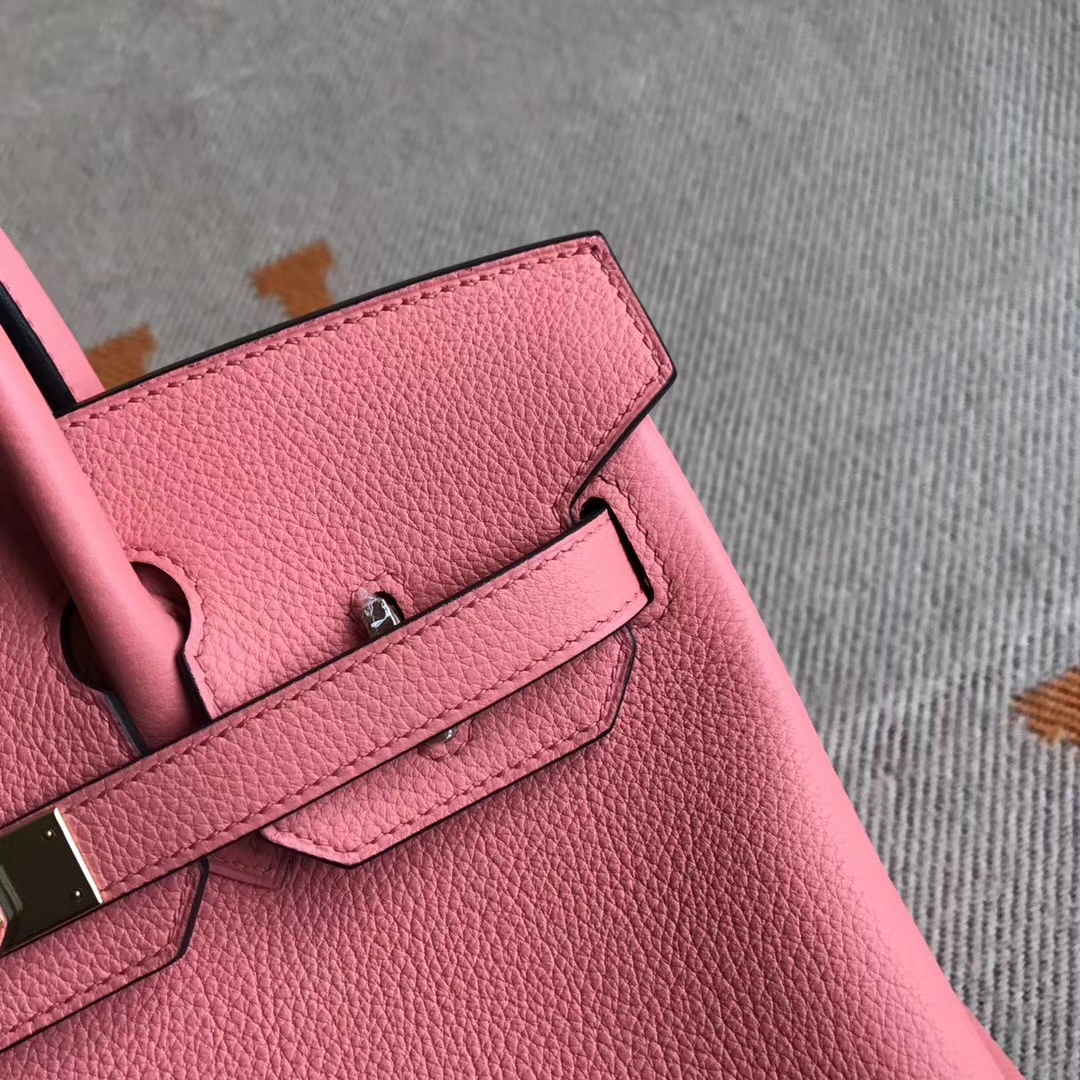 Pretty Hermes Togo Calfskin Birkin Bag30CM in 8W New Rose Lipstick Gold Hardware