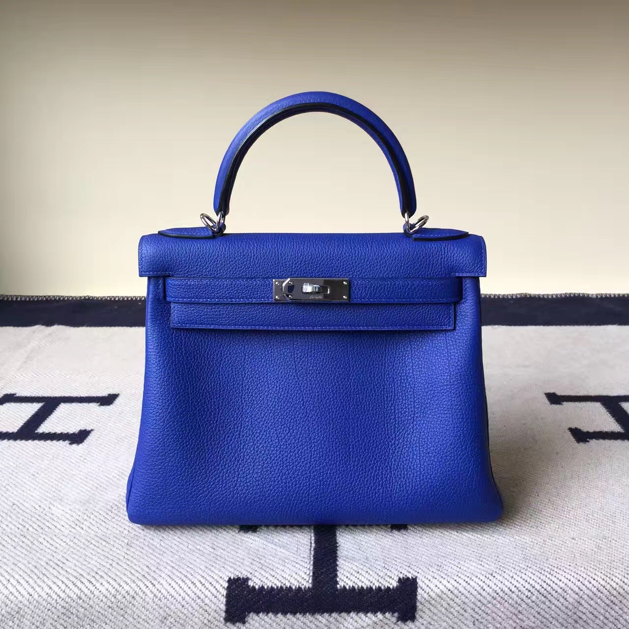 Sale Hermes Multi Color Togo Calfskin Leather Retourne Kelly Bag28CM
