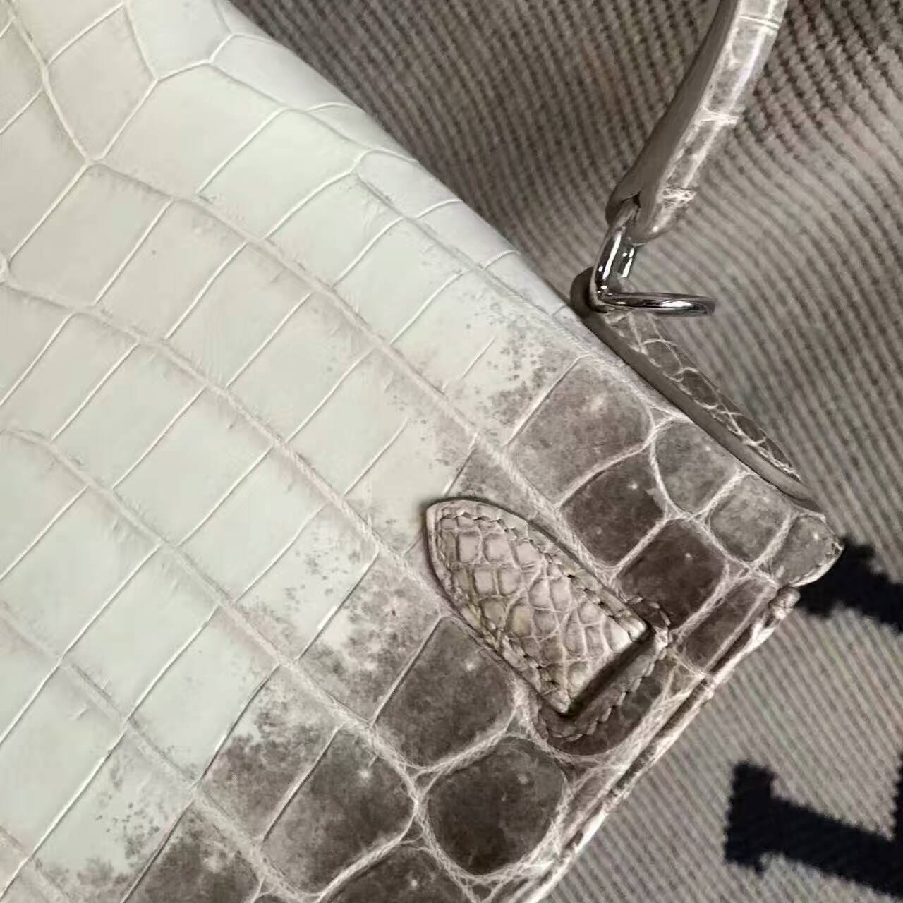 On Sale Hermes Himalaya Crocodile Leather Retourne Kelly Bag28CM