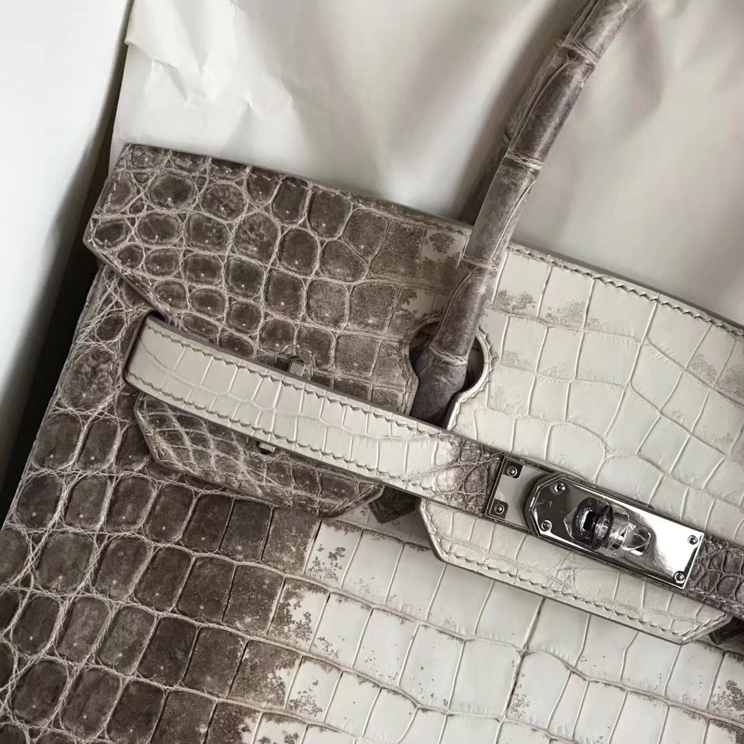 Discount Hermes Himalaya Crocodile Leather Birkin30CM Tote Bag