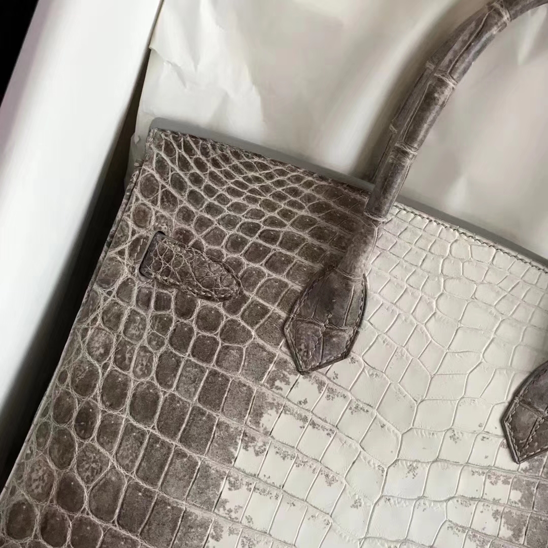Discount Hermes Himalaya Crocodile Leather Birkin30CM Tote Bag
