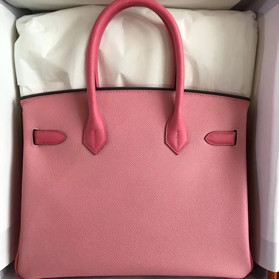 Discount Hermes 1Q Rose Confetti &#038; 8W Rose Azalee Epsom Calfskin Birkin30CM