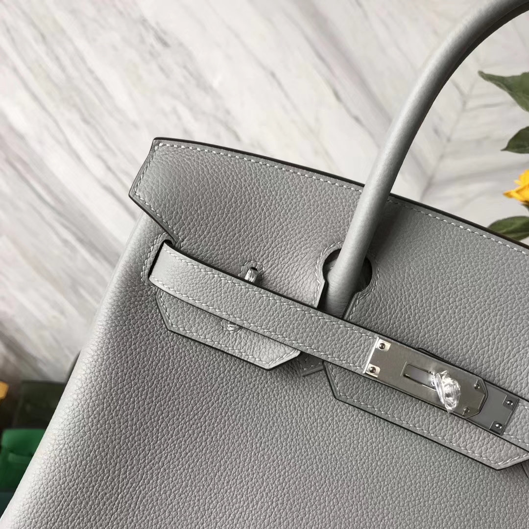 New Arrival Hermes Togo Calf Birkin Bag30CM in 4Z Gris Mouette