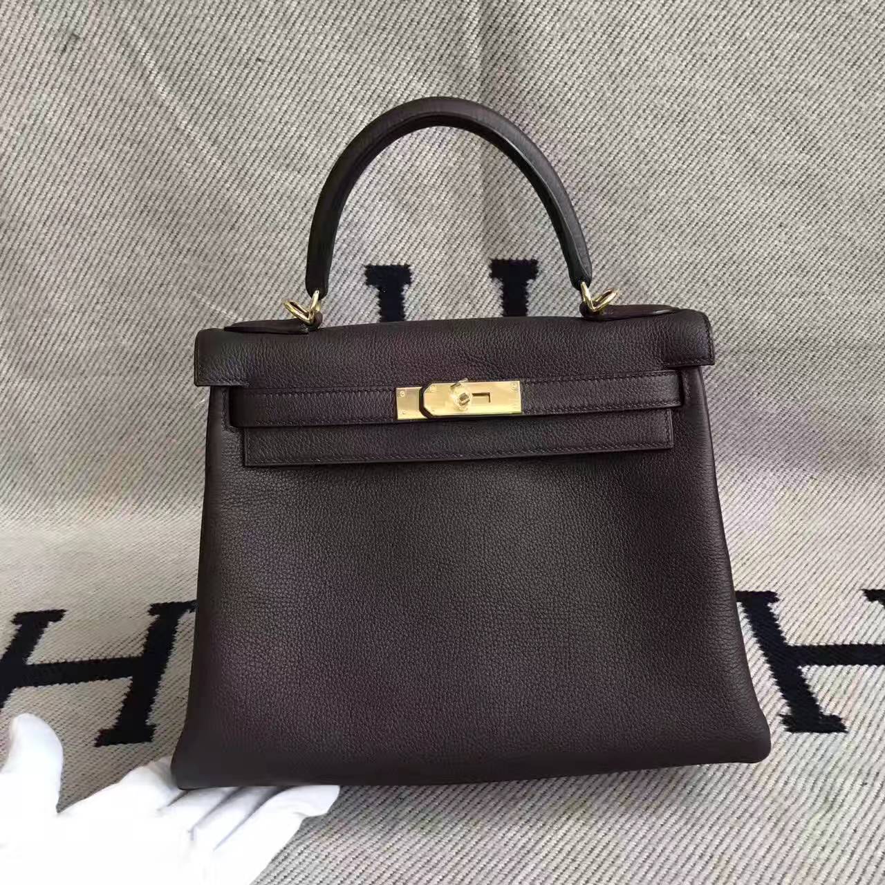 Discount Hermes CC57 Bordeaux Togo Calfskin Kelly Bag 28CM