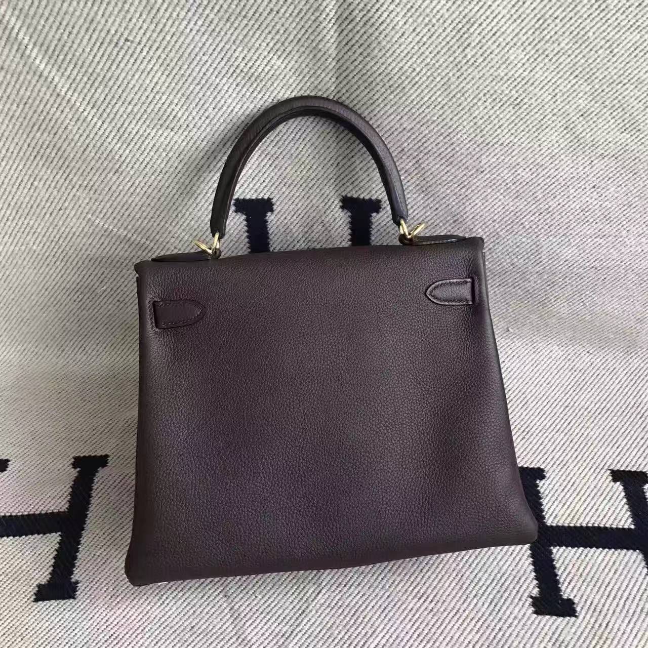 Discount Hermes CC57 Bordeaux Togo Calfskin Kelly Bag 28CM