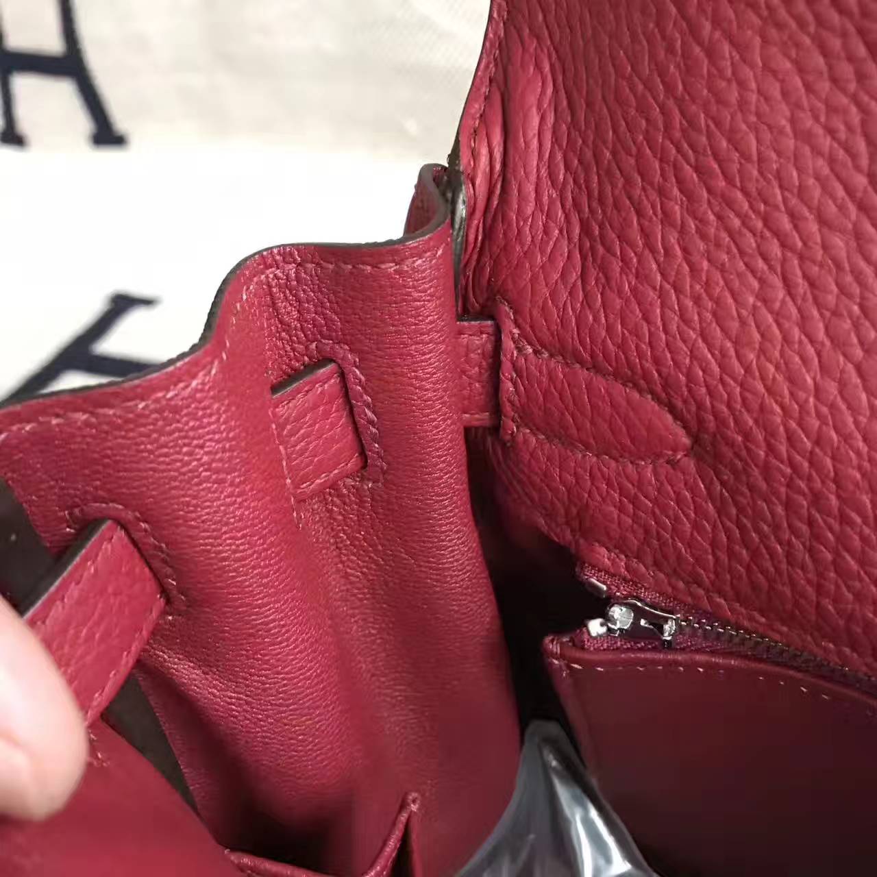 Discount Hermes K1 Rouge Grenade Togo Leather Kelly Bag 28CM