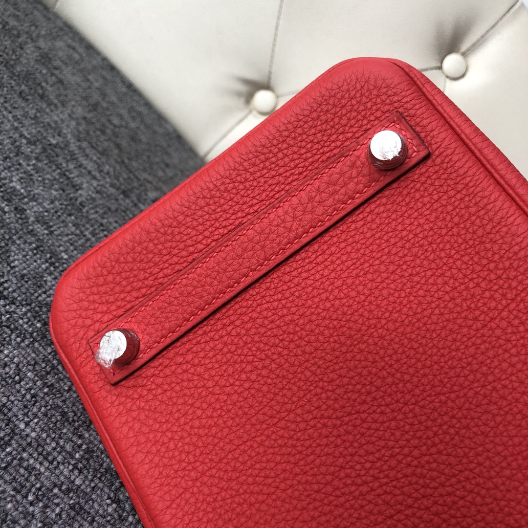 Stock Hermes Togo Calf Birkin30cm Bag in S3 Rose de Coeur Silver Hardware